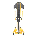 Vestil Steel Manual Stacker Narrow Mast Fixed Forks/Legs 1,000 Lb. Capacity Black / Yellow - VHPS-NM-1000-FF