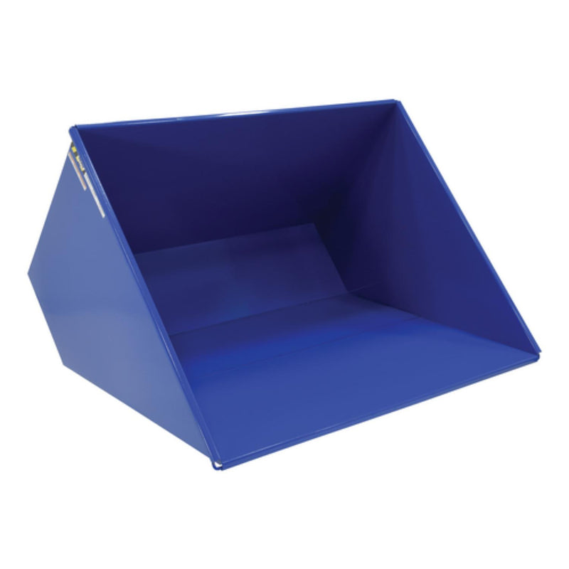 Vestil Steel Medium Duty Self Dumping Hopper 3 Cubic Yard 4000 Lb. Capacity Blue - D-300-MD