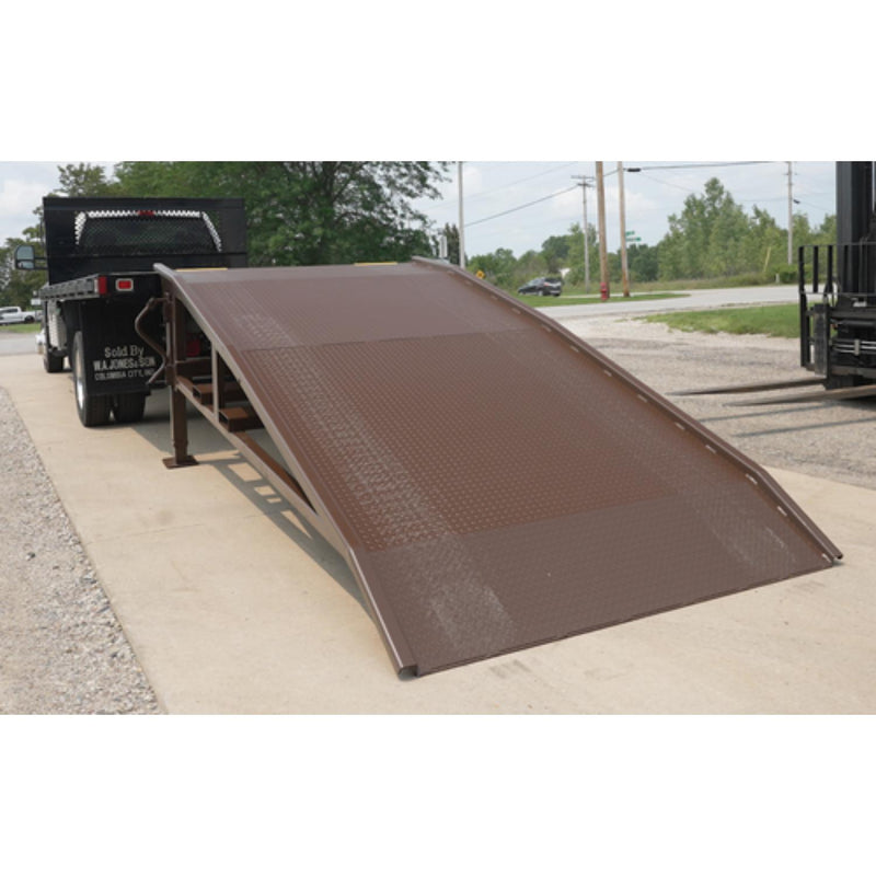 Vestil Steel Mini Yard Ramp 75 In. x 14 Ft. 5,000 Lb. Capacity Brown - YRM-05-7514