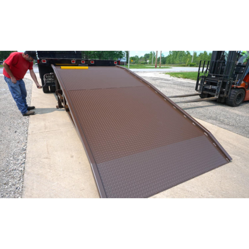 Vestil Steel Mini Yard Ramp 75 In. x 14 Ft. 5,000 Lb. Capacity Brown - YRM-05-7514
