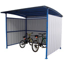 Vestil Steel Multi Duty Bicycle Shelter 95-1/2 In. x 120 In. x 90-1/16 In. Blue/White - MDS-96-BK