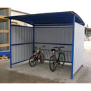 Vestil Steel Multi Duty Bicycle Shelter 95-1/2 In. x 120 In. x 90-1/16 In. Blue/White - MDS-96-BK