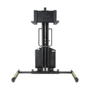 Vestil Steel Narrow Mast Stacker DC Powered 63 In. Raised Height Adjustable Forks and Support Legs 1,500 Lb. Capacity Yellow - SLNM15-63-AA