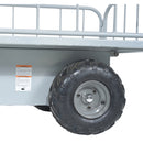 Vestil Steel Off-Road Traction Drive Cart 500 Lb. Rough Terrain Capacity Gray - OROAD-1000