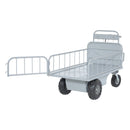 Vestil Steel Off-Road Traction Drive Cart 500 Lb. Rough Terrain Capacity Gray - OROAD-1000
