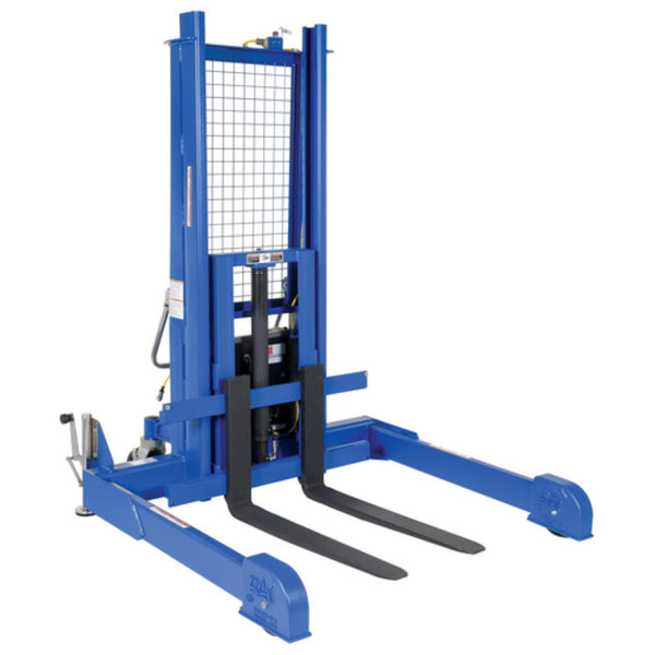 Vestil Steel Pallet Master/Server Stacker 115 Volt AC Powered 50 In. Raised Height 4,000 Lb. Capacity Blue - PMPS-50-AC