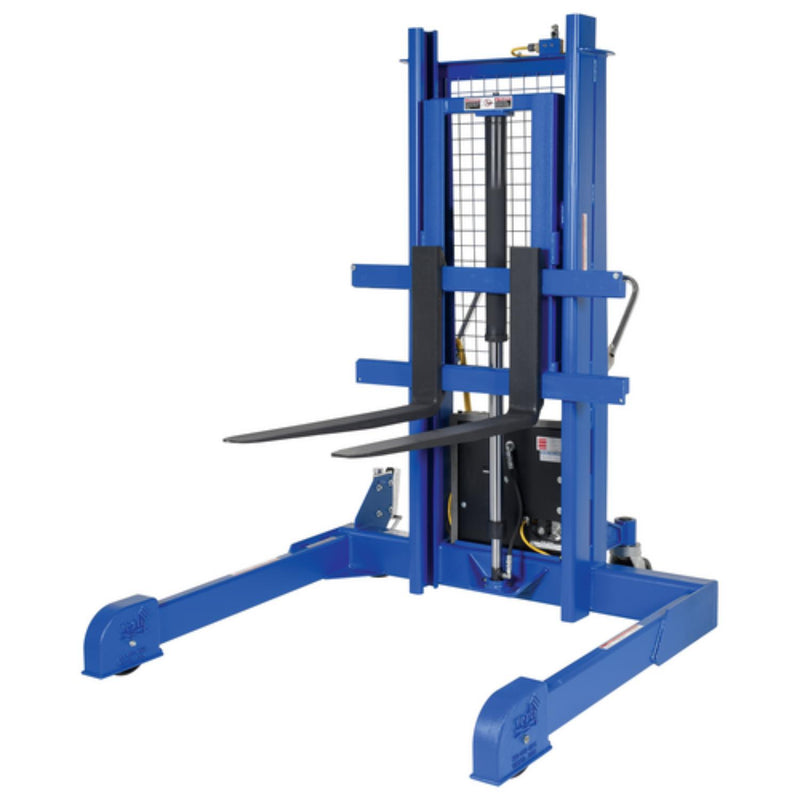 Vestil Steel Pallet Master/Server Stacker 115 Volt AC Powered 50 In. Raised Height 4,000 Lb. Capacity Blue - PMPS-50-AC