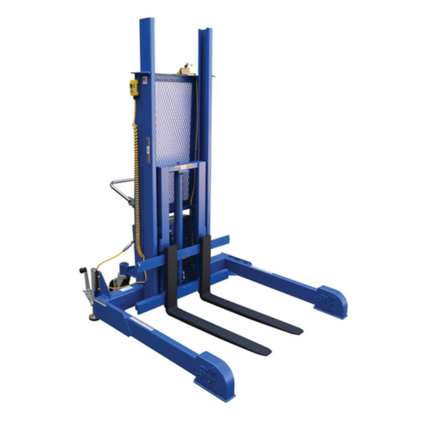 Vestil Steel Pallet Master/Server Stacker 115 Volt AC Powered 60 In. Raised Height 4,000 Lb. Capacity Blue - PMPS-60-AC