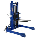Vestil Steel Pallet Master/Server Stacker 12 Volt DC Powered 50 In. Raised Height 4,000 Lb. Capacity Blue - PMPS-50-DC