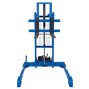 Vestil Steel Pallet Master/Server Stacker Reciprocating Air/Oil Powered 50 In. Raised Height 4,000 Lb. Capacity Blue - PMPS-50-AIR