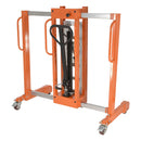 Vestil Steel Pallet Straddling Drum Truck Fits Drums 13 To 55 Gallon 700 Lb. Capacity Orange - PSDT-ADP-2136