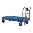 Vestil Steel Platform Truck with Scale 100-1/2 In. x 24 In. x 40 In. 3,600 Lb. Capacity Blue - SPT-2496-SCL