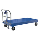 Vestil Steel Platform Truck with Scale 77-7/8 In. x 36 In. x 40 In. 3,600 Lb. Capacity Blue - SPT-3672-SCL