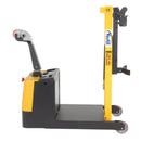 Vestil Steel Powered Drive Powered Lift Counter Balanced Drum Stacker 24V 57 In. x 26 In. x 58 In. 700 Lb. Capacity Yellow - DRLT-CB-54-PDPL