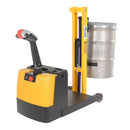 Vestil Steel Powered Drive Powered Lift Counter Balanced Drum Stacker 24V 57 In. x 26 In. x 58 In. 700 Lb. Capacity Yellow - DRLT-CB-54-PDPL