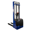 Vestil Steel Pramac 12 Volt Battery Powered Fixed Fork Stacker 72 In. x 33-1/2 In. x 88-3/4 In. 2500 Lb. Capacity Blue - PMC-S-FF-137