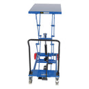 Vestil Steel Premium Double Scissor Cart with Foot Release 23-1/4 In. x 33 In. 600 Lb. Capacity Blue - CART-600-D-FR