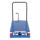 Vestil Steel Premium Double Scissor Cart with Foot Release 23-1/4 In. x 33 In. 600 Lb. Capacity Blue - CART-600-D-FR
