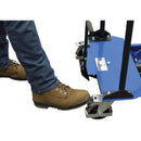 Vestil Steel Premium Double Scissor Cart with Foot Release 23-1/4 In. x 33 In. 600 Lb. Capacity Blue - CART-600-D-FR