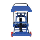 Vestil Steel Premium Double Scissor Lift Cart with Foot Release 24 In. x 40-1/2 In. 1000 Lb. Capacity Blue - CART-1000-D-FR