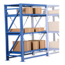 Vestil Steel Roll Out Shelving-Add On Unit 32"l X 57"w X 80"h 6,000 Lb. Capacity Blue - VRSOR-A-60