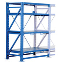Vestil Steel Roll Out Shelving-Add On Unit 32"l X 57"w X 80"h 6,000 Lb. Capacity Blue - VRSOR-A-60