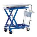 VestilSteel Scissor Cart with Scale 19-1/2 In. x 32 In. 500 Lb. Capacity Blue/Silver - CART-500-SCL
