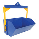 Vestil Steel Self Dumping Bin 2 Cubic Yard 6,000 Capacity Blue - SDB-200-6