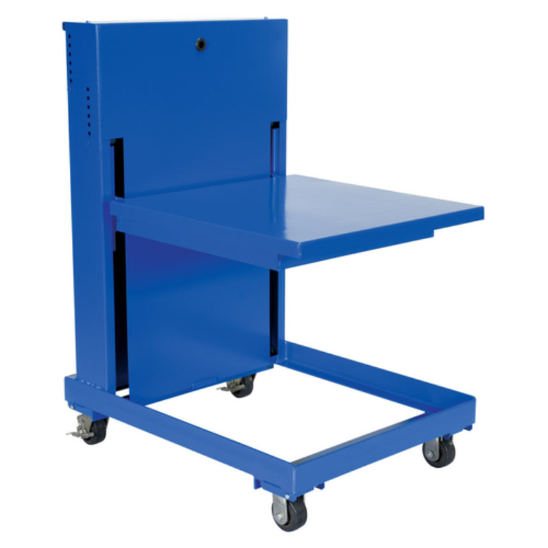 Vestil Steel Self Elevating Spring Table 20 In. x 20 In. 840 Lb. Capacity Blue - ETS-840-30