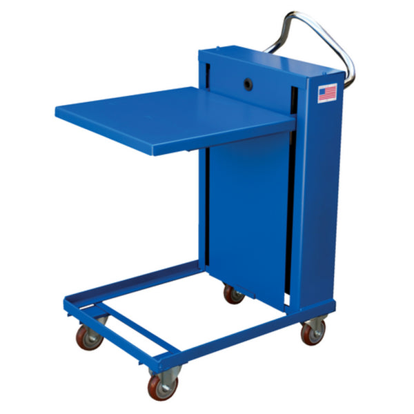 Vestil Steel Self Elevating Spring Table 24 In. x 24 In. 1120 Lb. Capacity Blue - ETS-1120-24