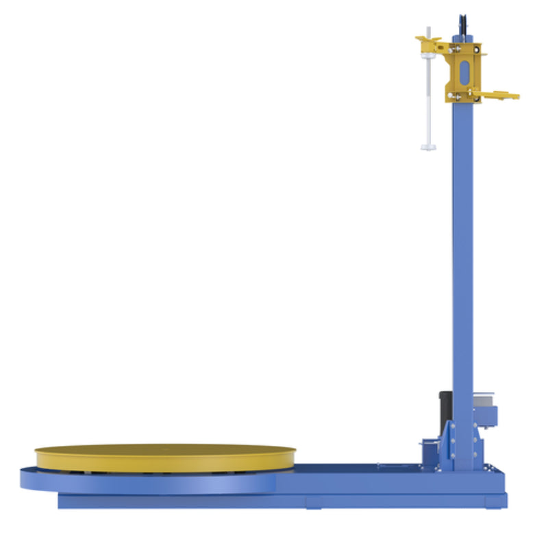 Vestil Steel Semi-Automatic Stretch Wrap Machine 54 In. Turntable Diameter 5,000 Lb. Capacity Blue / Yellow - SWA-54