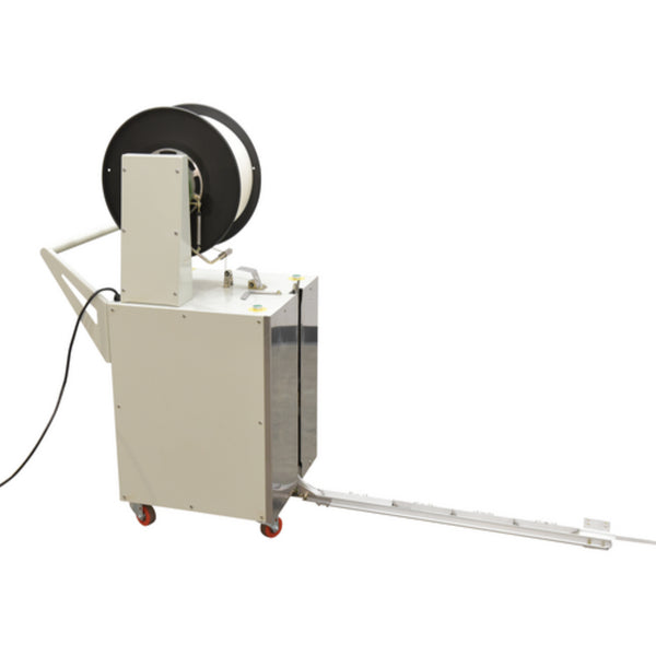 Vestil Steel Semi Automatic Pallet Probe Strapping Machine 23 In. x 31-1/2 In. x 55 In. 175 Lb. Maximum Tension White - DBA-130