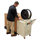 Vestil Steel Semi Automatic Pallet Probe Strapping Machine 23 In. x 31-1/2 In. x 55 In. 175 Lb. Maximum Tension White - DBA-130