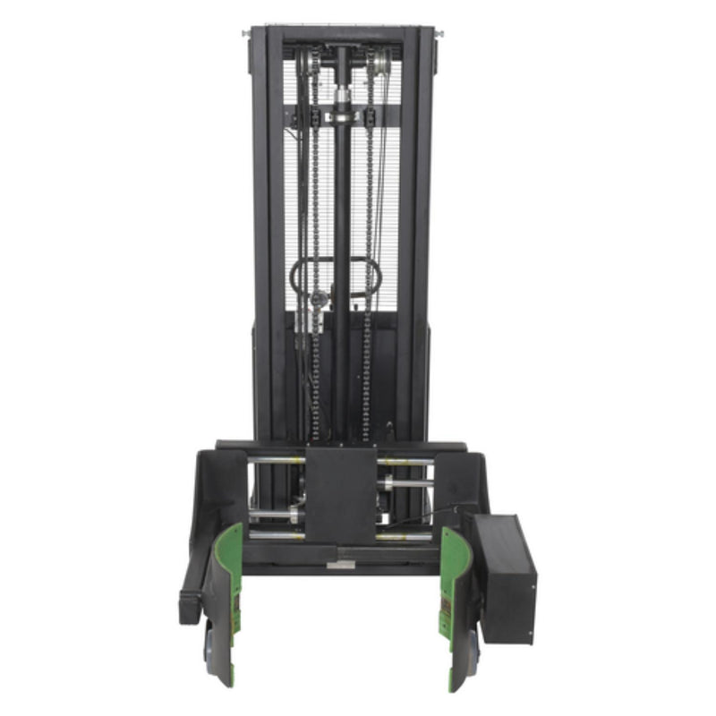 Vestil Steel Semi Electric Drum Gripper/Rotator Stacker Accepts 16, 30, & 55 Gallon Steel Drums Black / Yellow - SL-118-PDGR