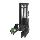 Vestil Steel Semi Electric Drum Gripper/Rotator Stacker Accepts 16, 30, & 55 Gallon Steel Drums Black / Yellow - SL-118-PDGR