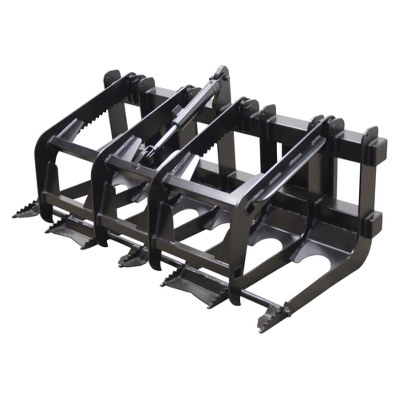 Vestil Steel Skid Steer Grab Bucket 66 In. Overall Width Black - EA-SKGB-66