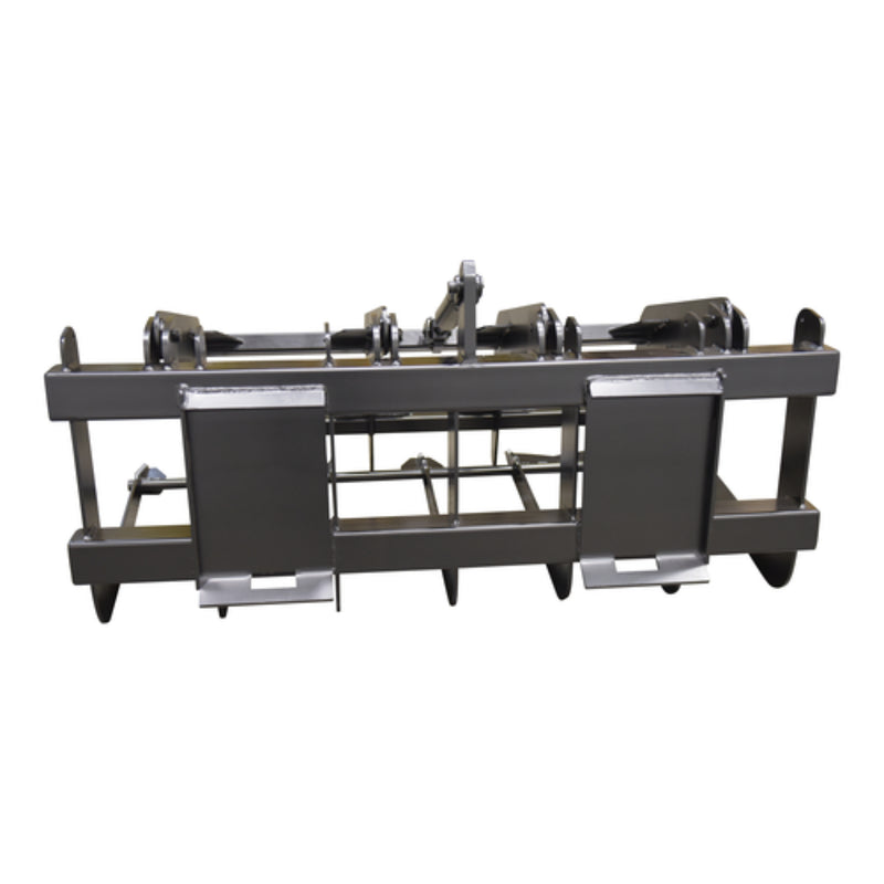 Vestil Steel Skid Steer Grab Bucket 66 In. Overall Width Black - EA-SKGB-66