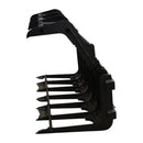 Vestil Steel Skid Steer Grab Bucket 66 In. Overall Width Black - EA-SKGB-66