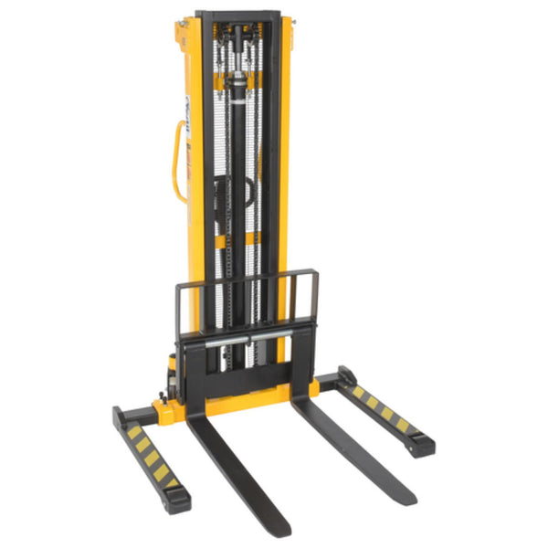 Vestil Steel Stacker Manual Pump 2 - 118 In. 1,500 - 2,000 Lb. Capacity Black / Yellow - VHPS-2000-AA-118