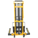 Vestil Steel Stacker Manual Pump 2 - 118 In. 1,500 - 2,000 Lb. Capacity Black / Yellow - VHPS-2000-AA-118
