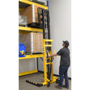 Vestil Steel Stacker Manual Pump 2 - 118 In. 1,500 - 2,000 Lb. Capacity Black / Yellow - VHPS-2000-AA-118