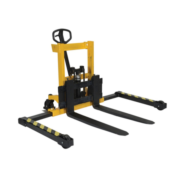Vestil Steel Stacker Manual Pump 2 - 17 In. 1,500 - 2,000 Lb. Capacity Black / Yellow -VHPS-2000-AA-17