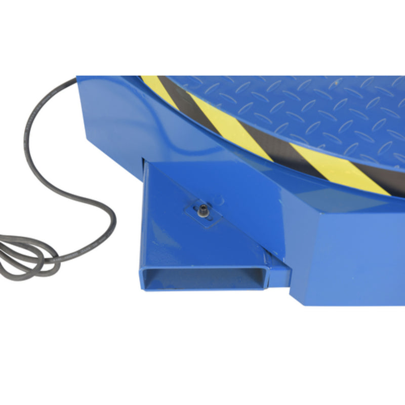 Vestil Steel Stand Alone Powered Carousel 3,000 Lb. Capacity Blue / Yellow - STPC-WH