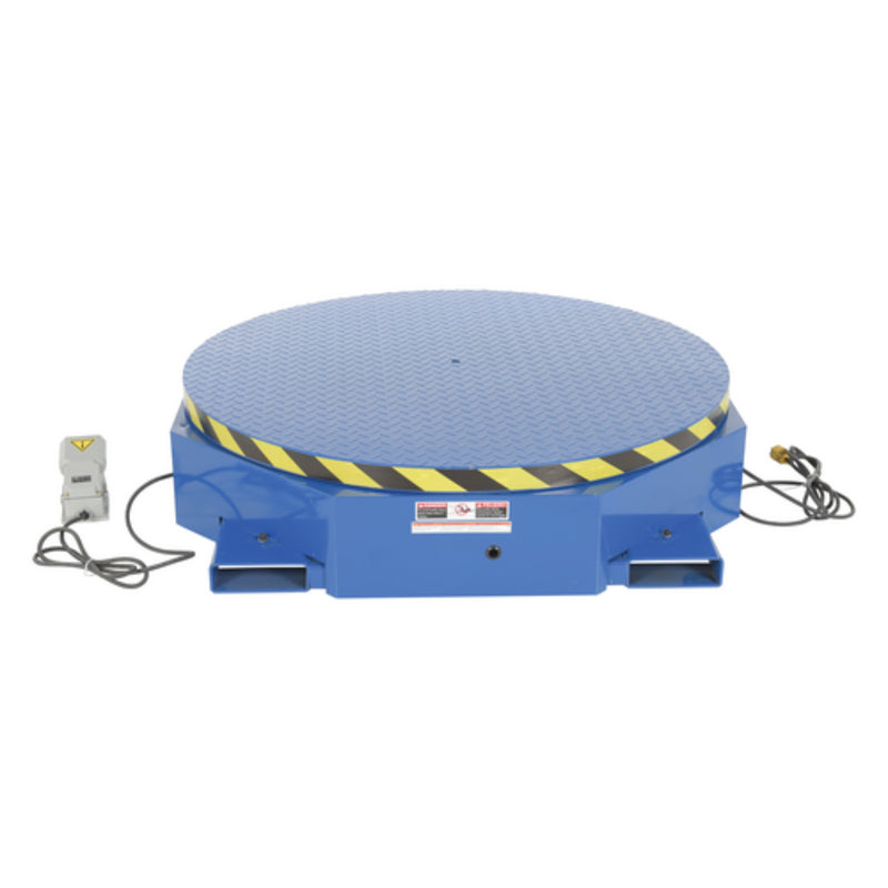 Vestil Steel Stand Alone Powered Carousel 3,000 Lb. Capacity Blue / Yellow - STPC-WH