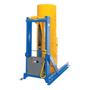 Vestil Steel Stationary Hydraulic Drum Dumper 60 In. Dump Height 1,000 Lb. Capacity Blue / Yellow - HDD-60-10-S