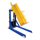 Vestil Steel Stationary Hydraulic Drum Dumper 72 In. Dump Height 750 Lb. Capacity Blue / Yellow - HDD-72-7-S