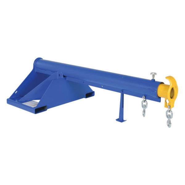 Vestil Steel Telescoping Lift Boom 36 In. Fork Pocket Center 4,000 Lb. Capacity Blue and Yellow - LM-1T-4-36