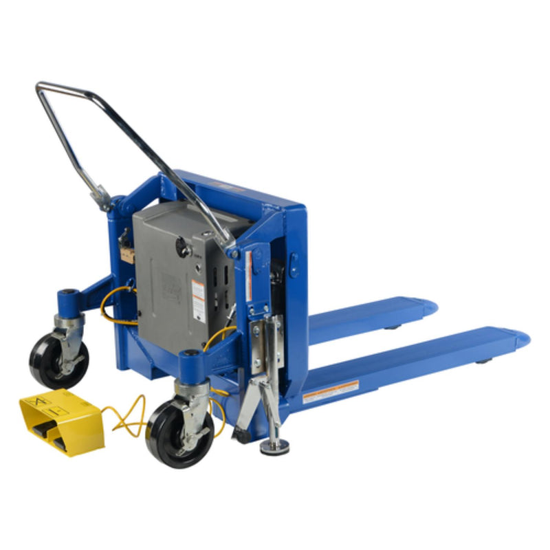 Vestil Steel Tilt Master DC Powered Foot Control 12 Volt 2,000 Lb. Capacity Blue - TM-20-DC-FC