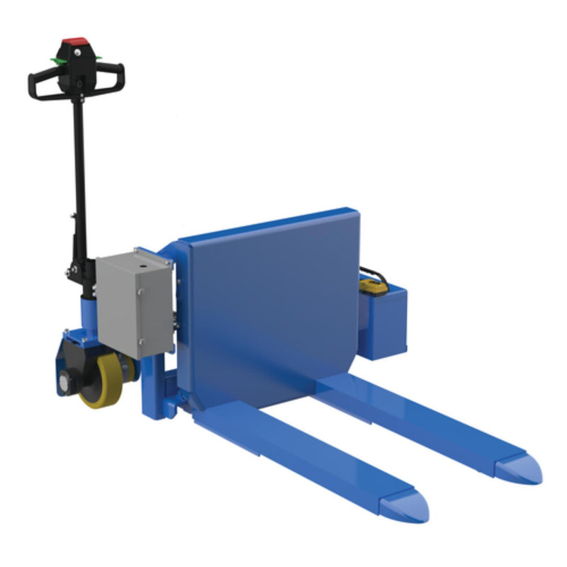 Vestil Steel Tilt Master DC Powered Traction Drive System 2,000 Lb. Capacity Blue - TM-20-DC-PTDS