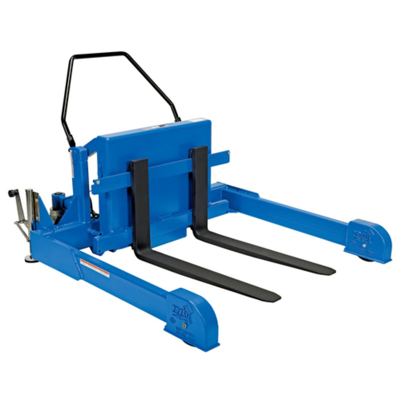 Vestil Steel Tilt Master Straddle Reciprocating Air/Oil Power 4,000 Lb. Capacity Blue - TMS-40-AIR